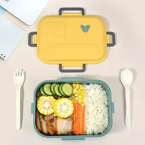 Lunch Box, Multicolour, Stainless Steel, Leak Proof Compartment, Insulated - Toylivo