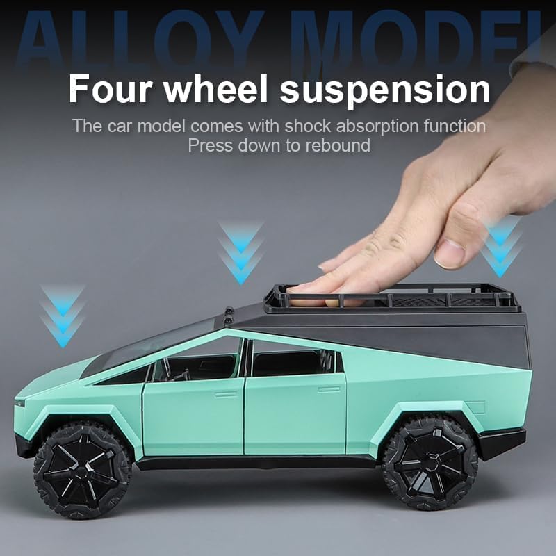 Tesla Cybertruck Camping RV Multicolor 1:24 - Multicolor - image 9