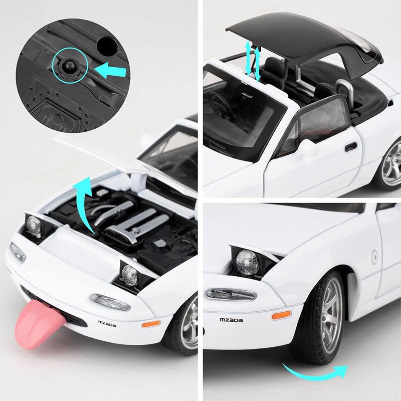 1:32 Mazda Miata MX-5-White 1:32 - White - image 9
