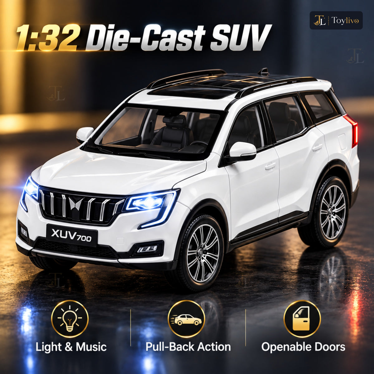 1:32 die-cast XUV700 SUV model – features