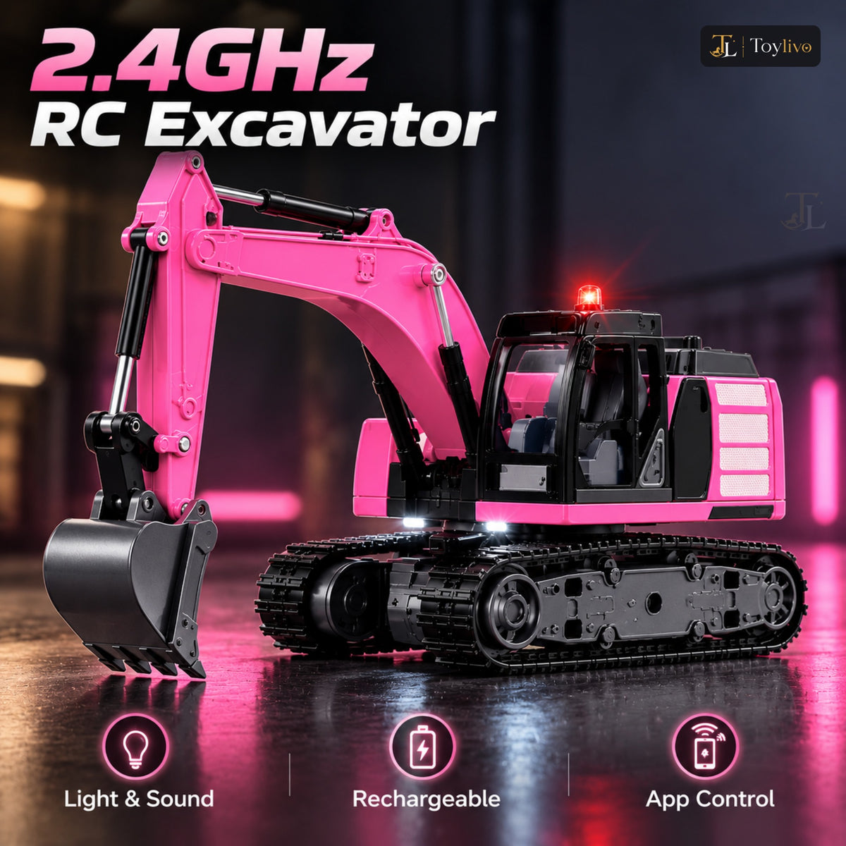 2.4GHz Remote Control Mini Excavator – features