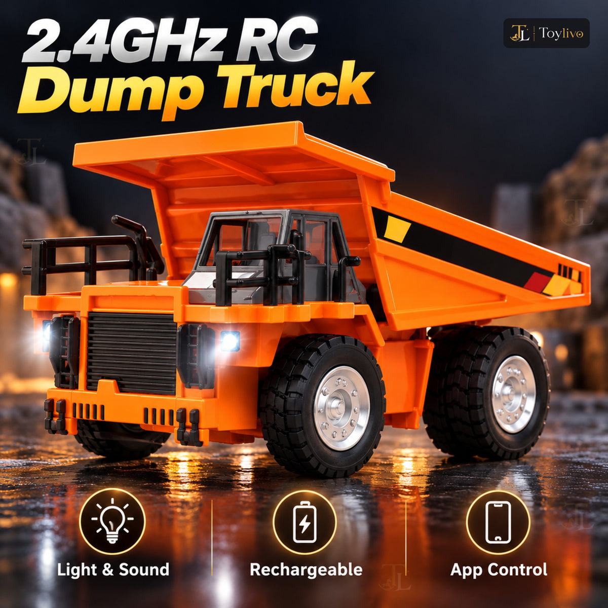 2.4GHz Remote Control Mini Dump Truck – features