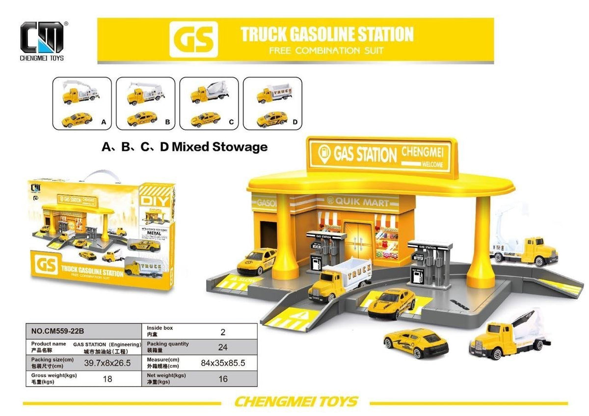 Truck Gasoline Station Play Set