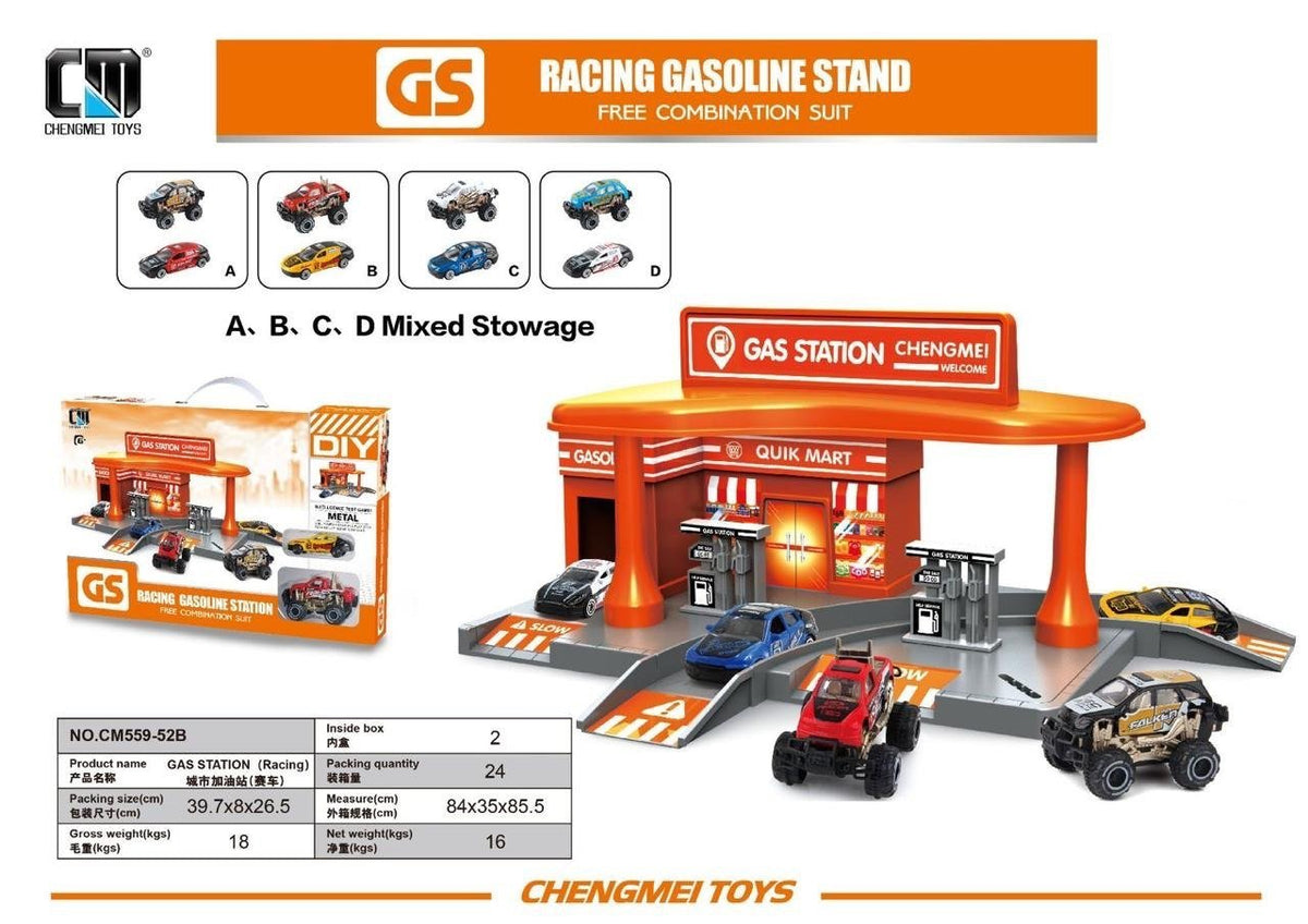 Racing Gasoline Station Play Set