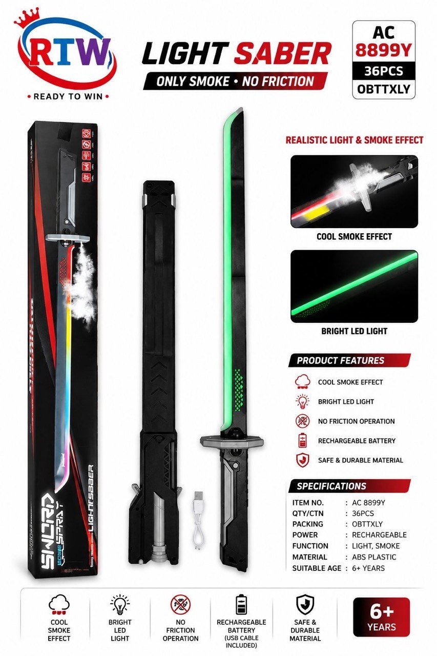 Light Saber with Smoke Effect