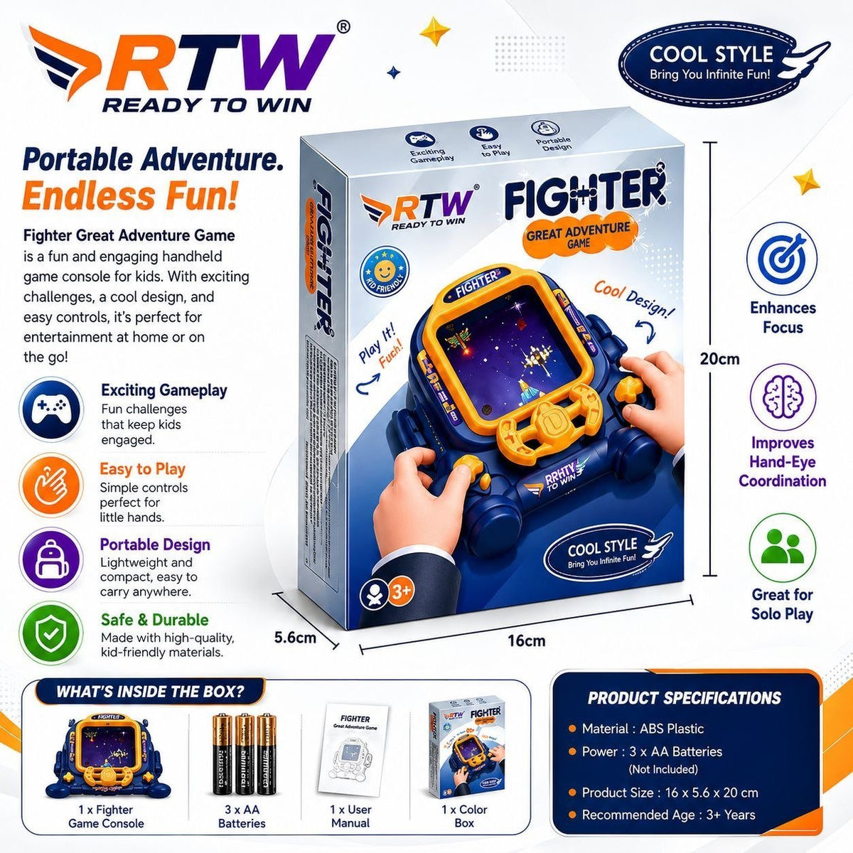 Fighter Handheld Adventure Game