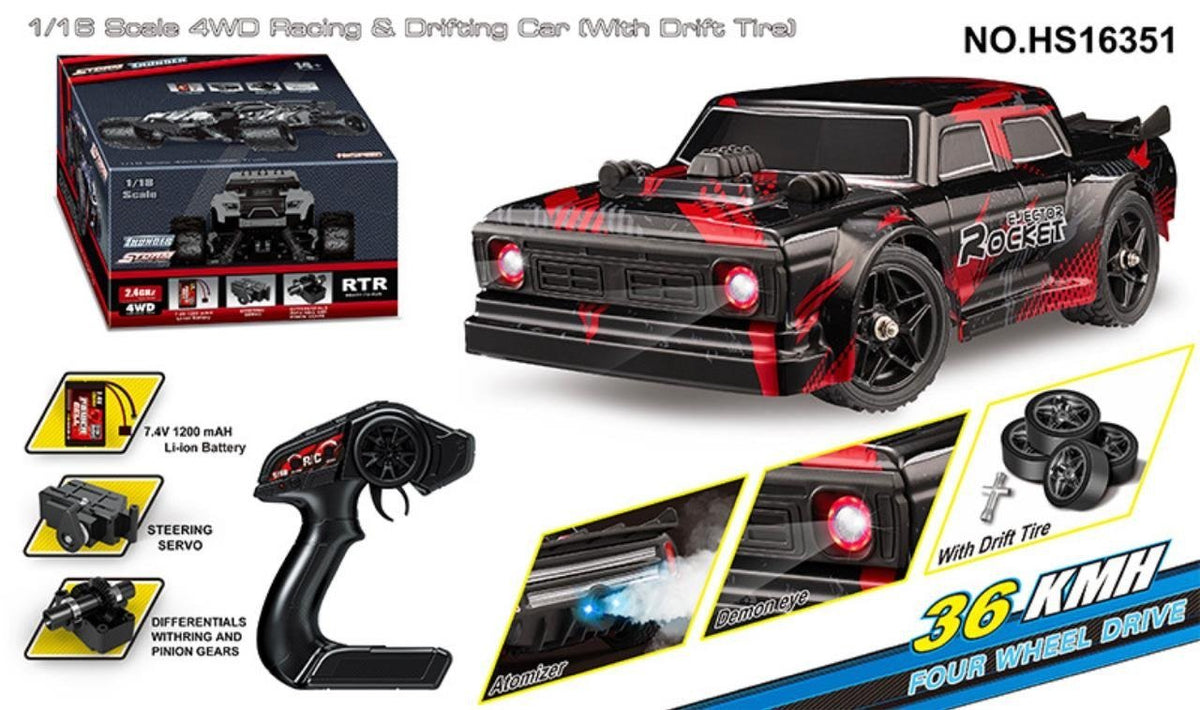 1:18 RC 4WD Drift Racing Car (36 km/h)