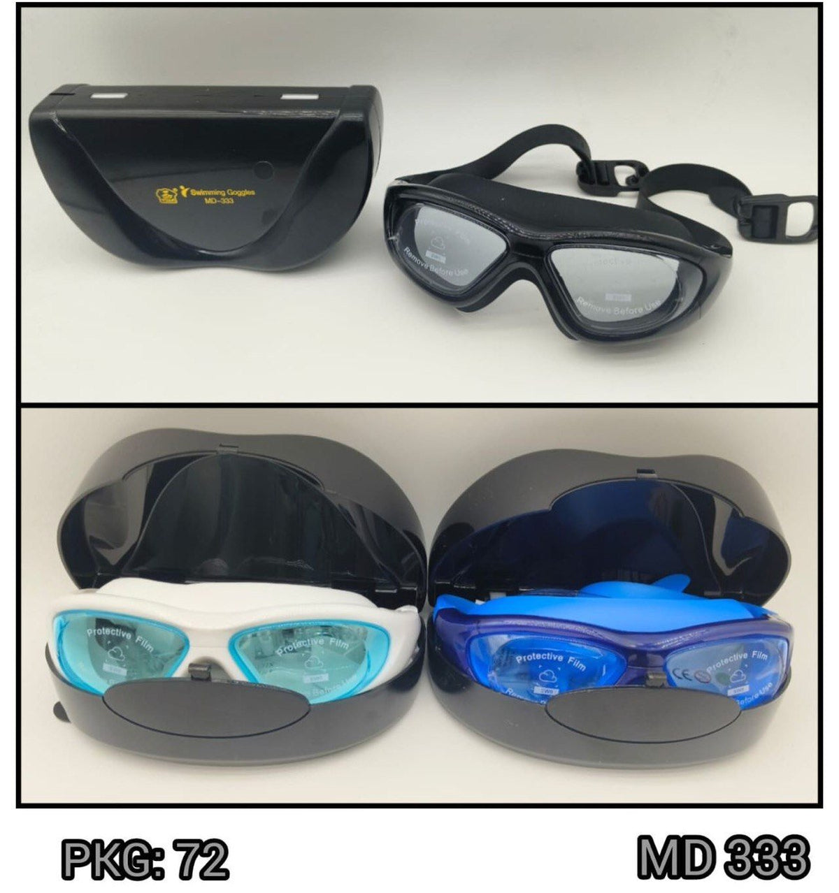 Adult Swimming Goggles with Hard Case