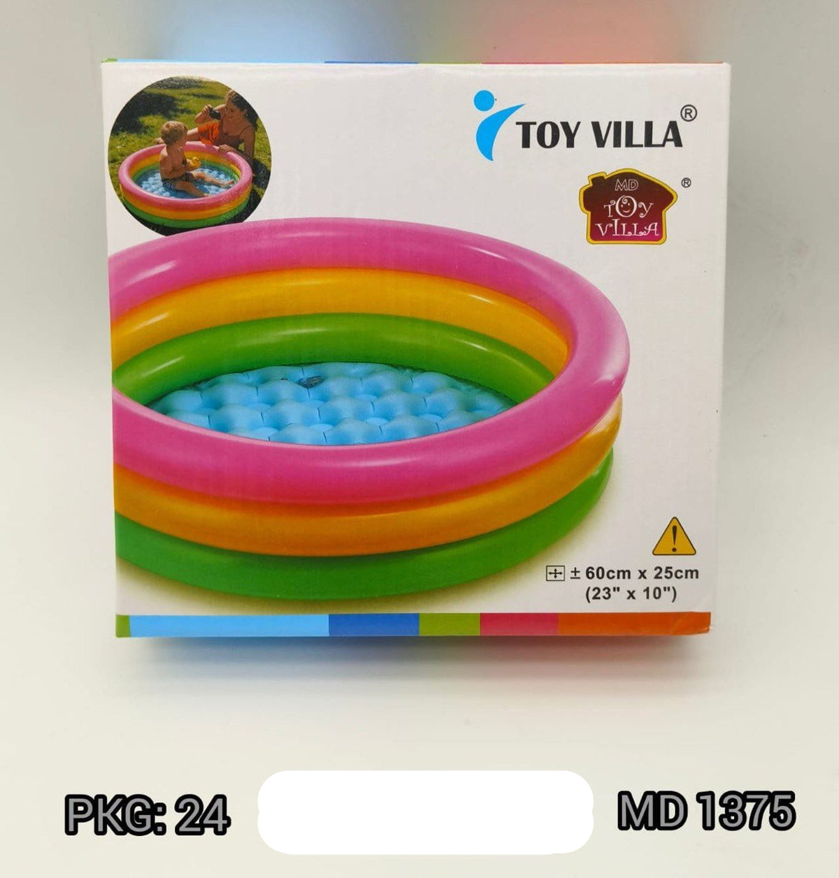 3-Ring Inflatable Baby Pool (60 cm)