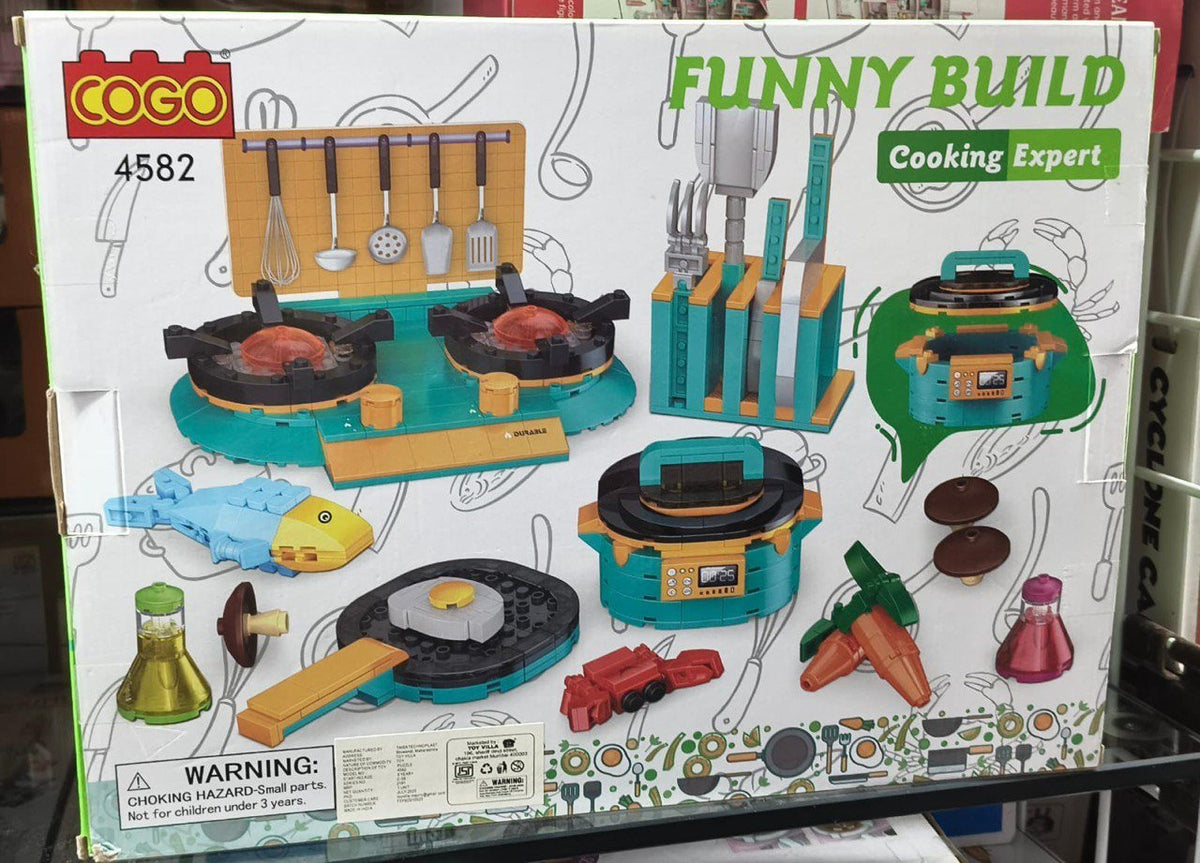 Funny Build Cooking Expert Building Blocks