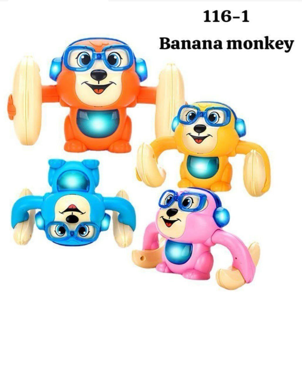 Banana Monkey Musical Rolling Toy