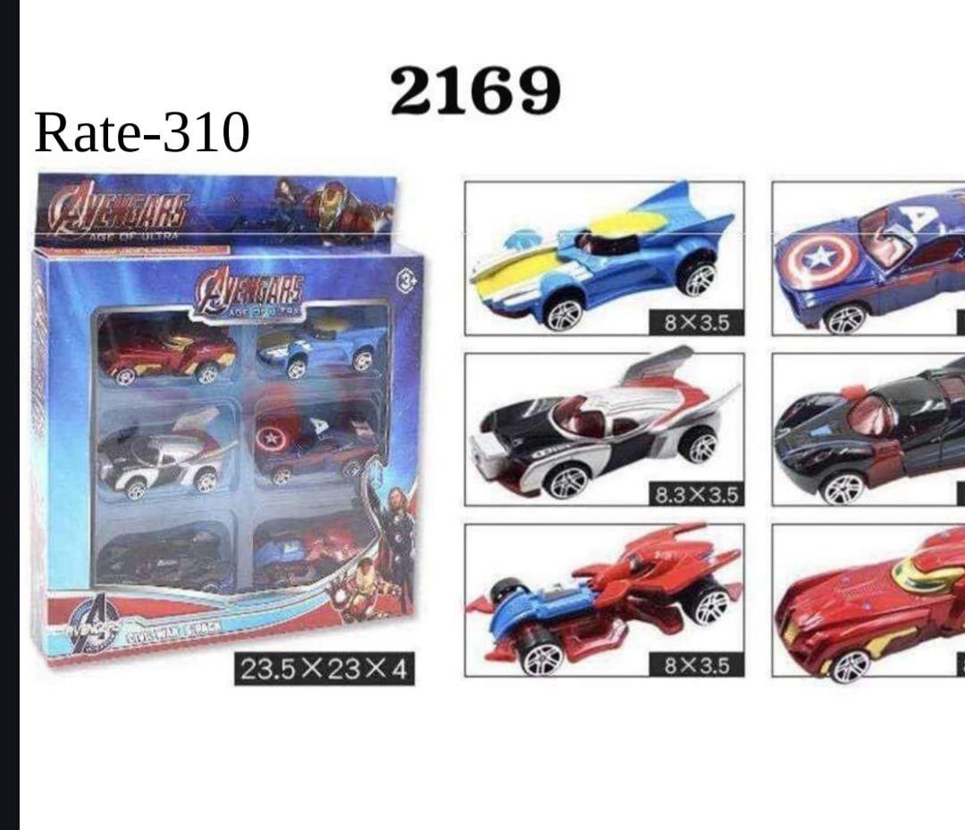 Superhero Die-Cast Car Set (4 Pcs)