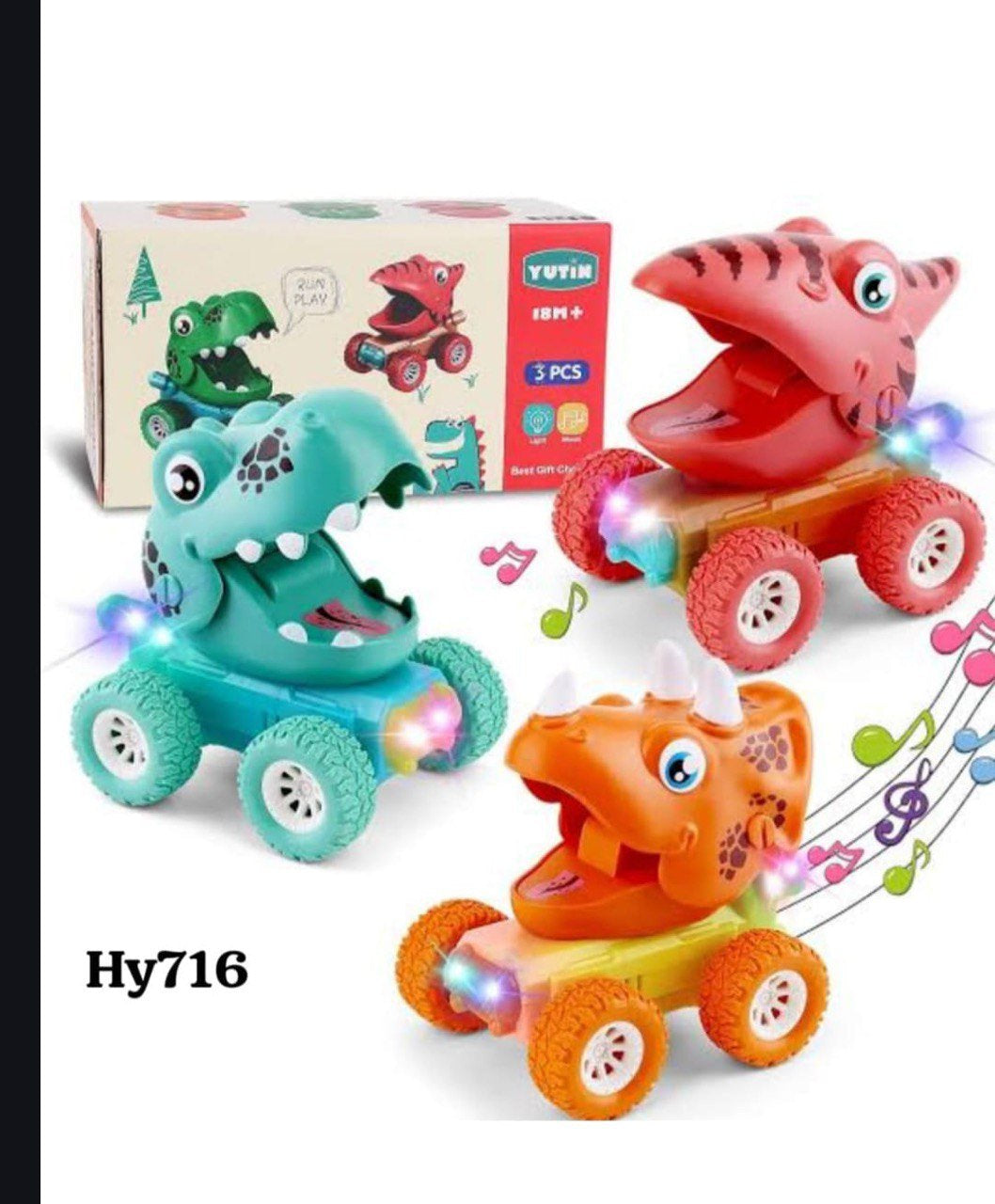 Dinosaur Car with Lights & Music