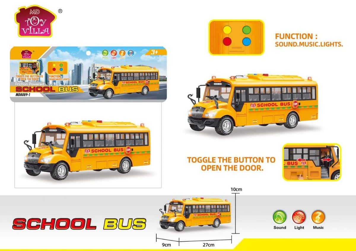 School Bus Toy with Light & Music