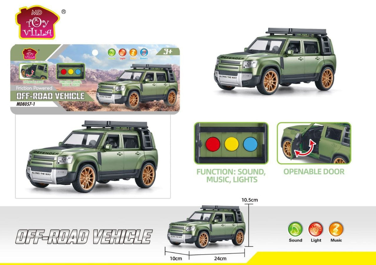 Off-Road Defender SUV with Light & Music