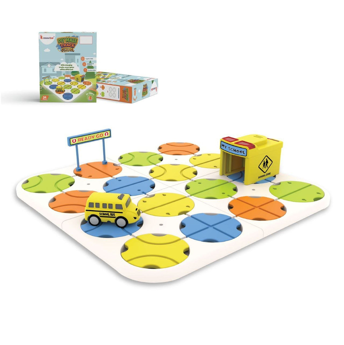 DIY Maze School Bus Track