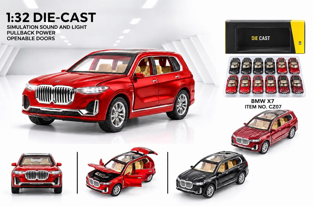 1:32 Die-Cast BMW X7 SUV with Light & Sound