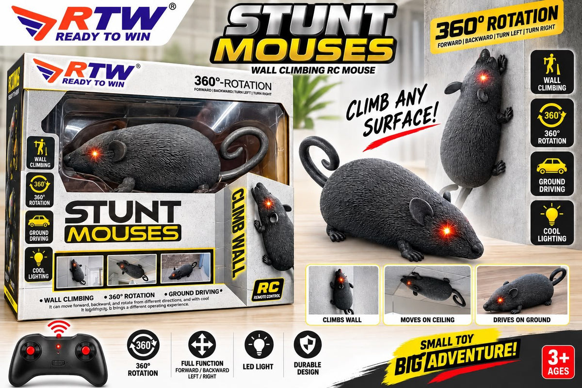 RC Stunt Mouse Wall Climbing Toy