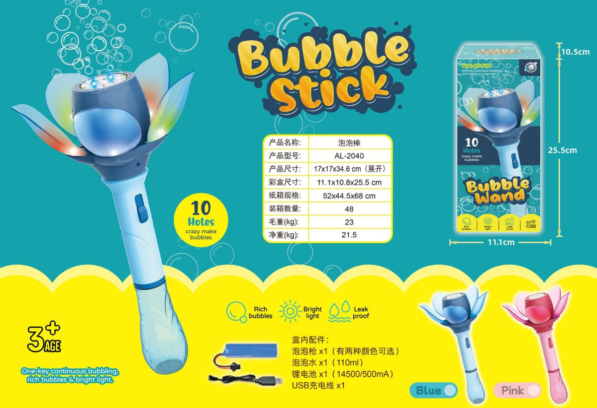 Bubble Stick Wand with Lights
