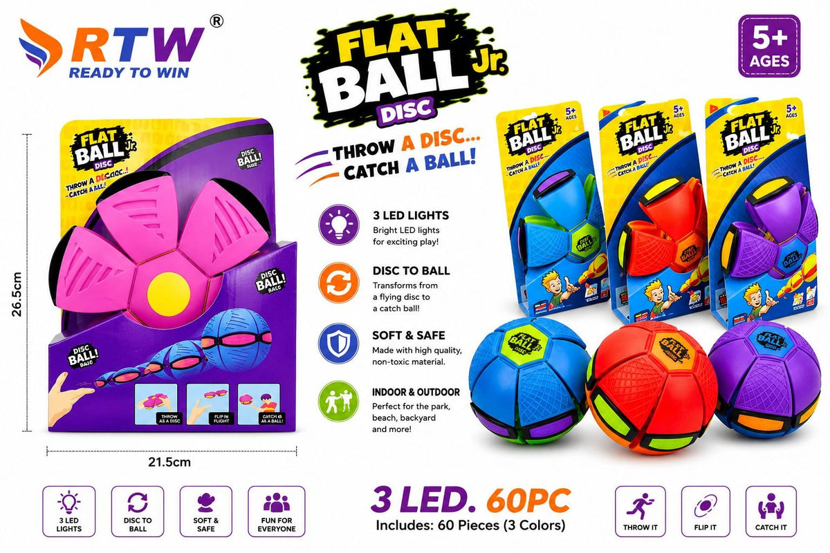 Flat Ball Disc with 3 LED Lights