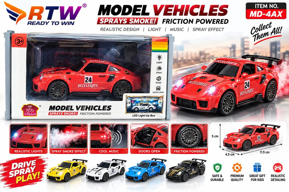 Smoke Spray Model Sports Car with Light & Music