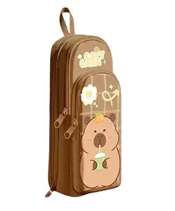 Canvas Premium Hangable Pencil Case with 6 Layers & 3 Compartments - Toylivo