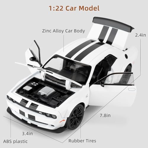1:22 Dodge Challenger SRT - Clear - image 5