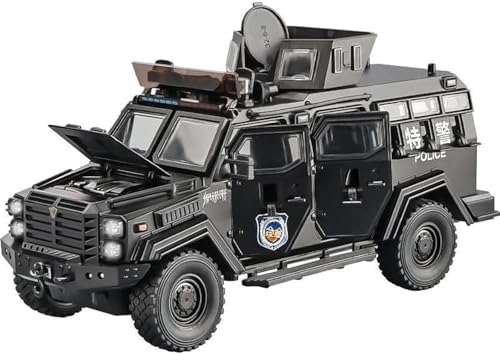 1:24 Ford F550 Modified Police-Black - Black - image 8