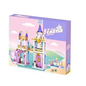 Princess Dream Castle Building Set - Pink Fairy Tale Palace Toy with Balcony - Toylivo
