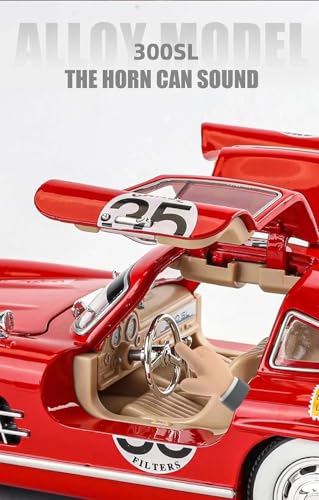 1:24 Mercedees-Benz 300SL Modified - Red - image 5