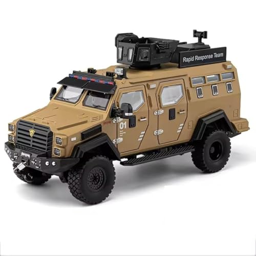 1:24 Armored Police Car - Brown - image 3