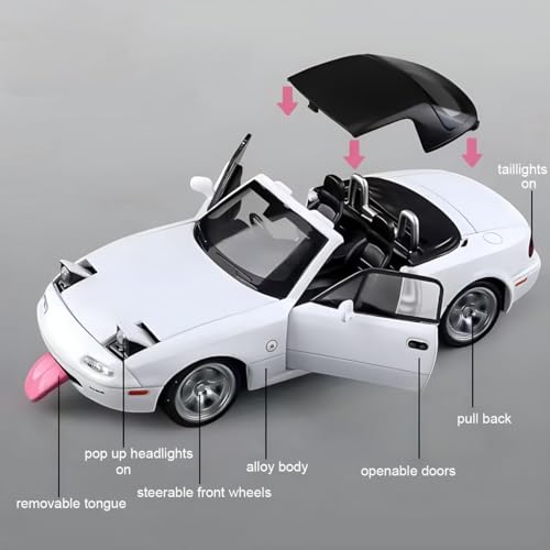 1:32 Mazda Miata MX-5-White 1:32 - White - image 8