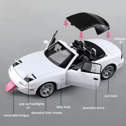 1:32 Mazda Miata MX-5-White 1:32 - White - image 8
