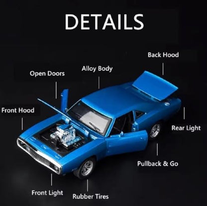 1:24 Dodge Charge F7 - Blue - image 8