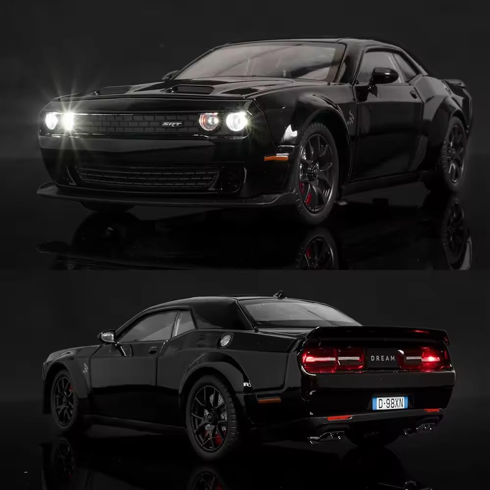 1:32 Hellcat Dodge Challenger SRT - Black - image 8