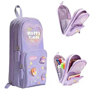 Premium Pencil Case 6 Layer with 3 Compartment Cute Aesthetic Pencil Case for Gi - Toylivo