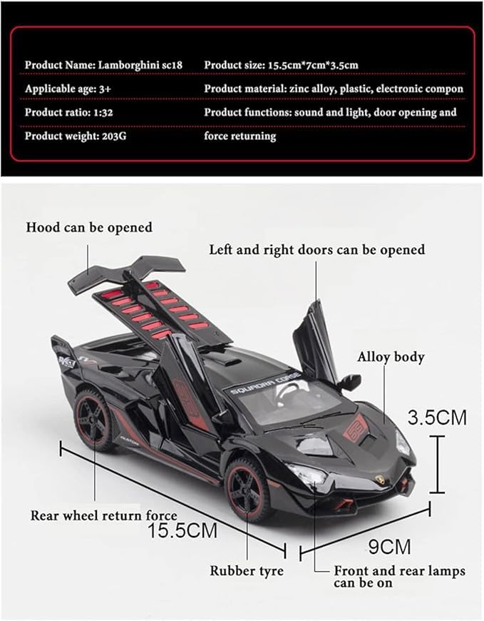 1:32 Lambroghini SC18 Alston - Multicolor - image 3