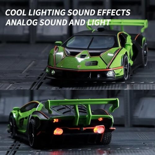 Diecast Metal Cars - Green - image 7