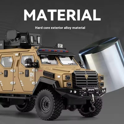 1:24 Armored Police Car - Brown - image 8