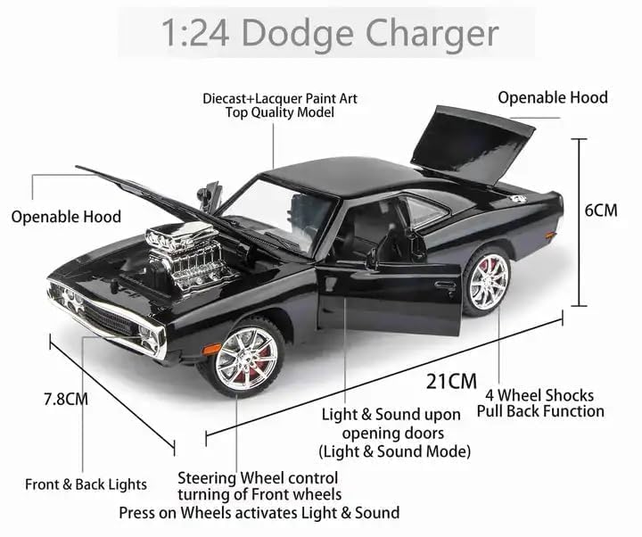 1:24 Dodge Charge F7 - Red - image 3