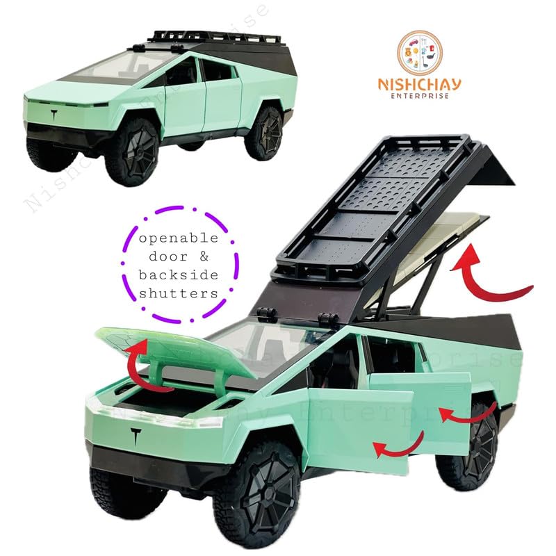 1:24 Tesla Cybertruck Camping RV Car - Multicolor - image 6