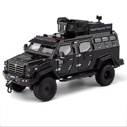 1:24 Armored Police Car - Black - image 2