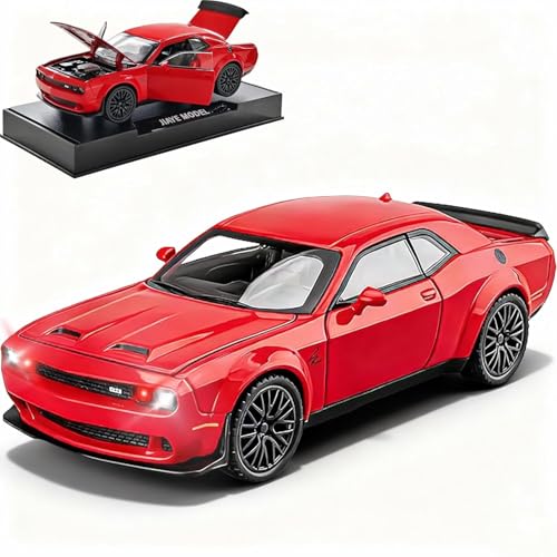 1:32 Hellcat Dodge Challenger SRT - Red - image 9