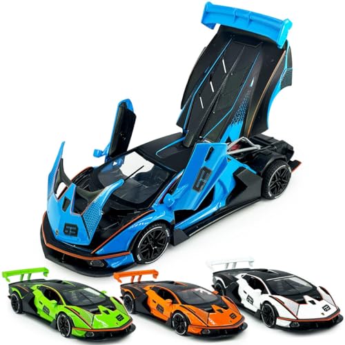 Diecast Metal Cars - Blue - image 4