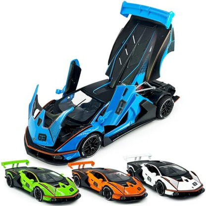 Diecast Metal Cars - Blue - image 4