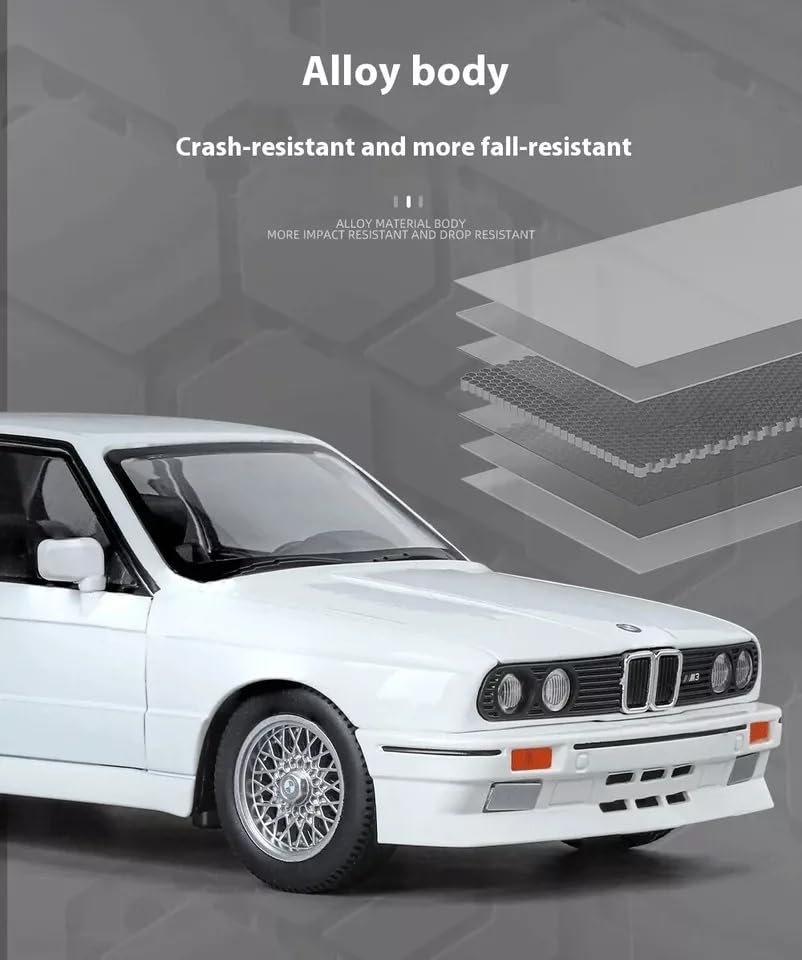 1:24 B-M-W M3 E30 - White - image 4