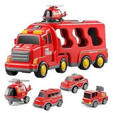 5-in-1 Fire Truck Toy Set for Kids Age 3+ - Toylivo