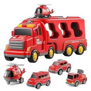 5-in-1 Fire Truck Toy Set for Kids Age 3+ - Toylivo