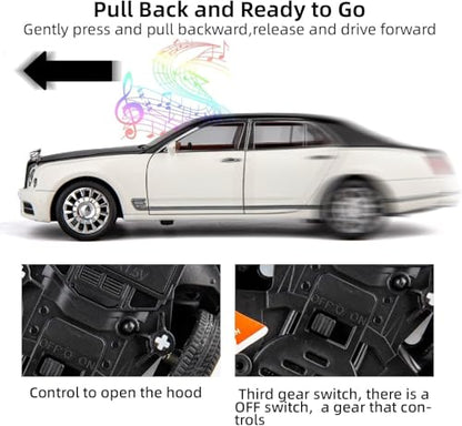 1:24 Bentlley Mulsanne - White - image 9