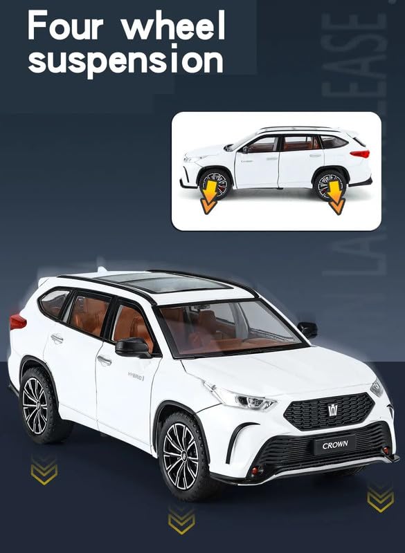 1:24 TOYOTA Crown Kluger - White - image 3